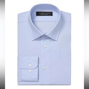 Bloomingdale’s Dress Shirt, The Men’s Store, Regular Fit Stretch, 15 1/2, 32/33